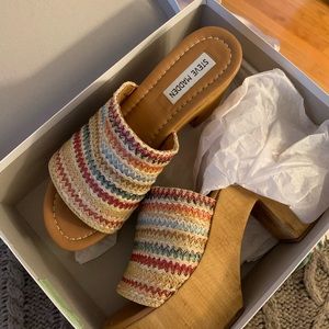 Steve Madden Multicolor Striped Sandals